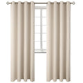 Champagne Room Darkening Curtains 84 Inch for Living Room (Champagne / 52"W x 84"L (Pack of 2))