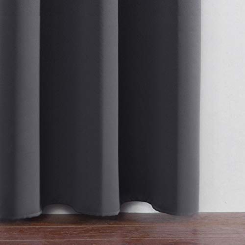 Grey Thermal Blackout Curtains (Grey / 38"W x 84"L (Pack of 2))