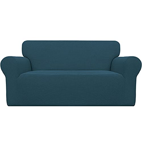 Stretch Oversized Loveseat Couch Covers Washable Deep Teal (Medium-XL Loveseat / Deep Teal)