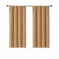 Ava Taupe Blackout Curtains for Bedroom 63 Inch Length 2 Panels Set (Taupe / 40"W x 63"L (Pack of 2))