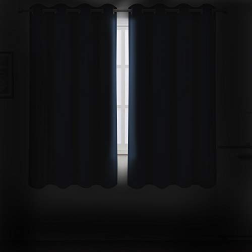 Blackout Curtains 52 x 63 inch (Navy / 52"W x 63"L (Pack of 2))