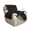Double Protection 100% Waterproof Recliner Covers for Living Room (Chocolate/Beige / Recliner Large)