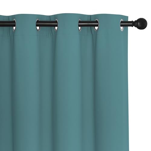 Sea Teal Blackout Curtains 84 inch Length (Sea Teal / 66"W x 84"L (Pack of 1))