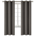 Grey Blackout Curtains for Bedroom 72 Inch Long (Grey / 42"W x 72"L (Pack of 2))