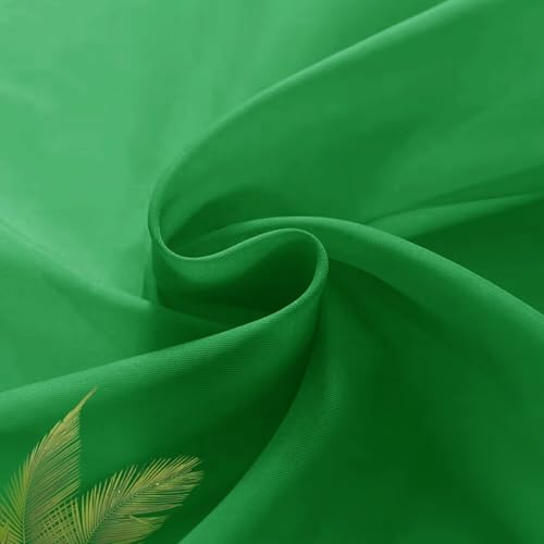 Basic Rod Pocket Sheer Voile Window Curtain Panels Green 1 Pair 2 Panels 26 Width 30 Inch Long for Kitchen Bedroom Children Living Room Yard（Green (Green / 26"W x 30"L (Pack of 2))