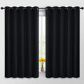 Room Darkening Curtains 62x63 inch Length Black (Black / 62"W x 63"L (Pack of 2))