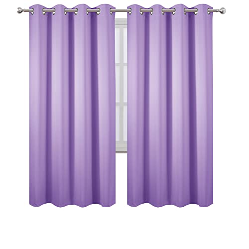 Lavender Thermal Blackout Curtains (Lavender / 52"W x 72"L (Pack of 2))