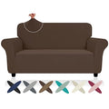 Super Stretch Loveseat Covers (- Coffee / Medium (57"-70"))