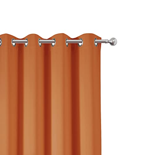 Orange Thermal Blackout Curtains (Orange / 52"W x 72"L (Pack of 2))