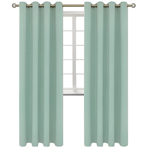 Blackout Curtains (Frosty Green / 52"W x 84"L (Pack of 2))