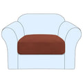 Stretch Couch Cushion Covers Individual Seat Sofa Chair Slipcovers Cushion Protector Cover Featuring Jacquard Textured Twill Fabric (Rust)