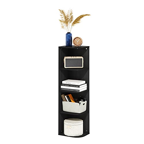 Pasir 4 Tier Corner Open Shelf Bookcase (Blackwood / 4-Tier Corner)