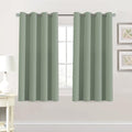 Blackout Curtain for Living Room Thermal Insulated Window Treatment Curtain 54 inch Length Energy Saving Solid Grommet Top Blackout Drape (52"W x 54"L (Pack of 1) / Cyan)
