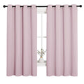 Blackout Curtain Panels (Baby Pink / 55"W x 68"L (Pack of 2))