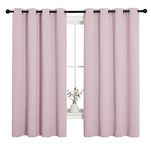 Blackout Curtain Panels (Baby Pink / 55"W x 68"L (Pack of 2))