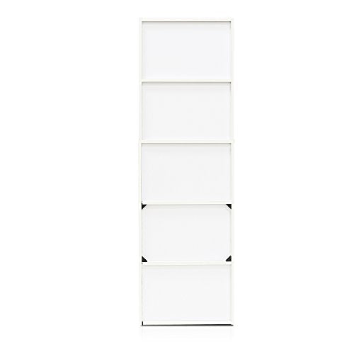 LUDER Book Shelf (White / 5-Tier)