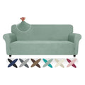 Super Stretch Couch Cover (- Pea Green / Large (72"-92"))
