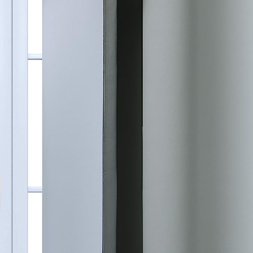 Ombre Curtains Grey and Greyish White for Living Room (62"W x 84"L (Pack of 2) / Grey)