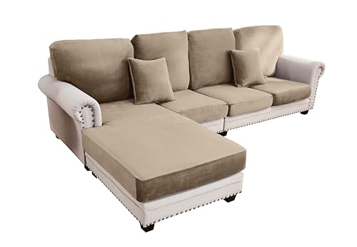 Couch Cover 4 (Leather Brown / 3 Seater + Chaise)