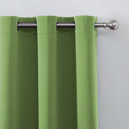 Blackout Curtains 66 x 95 inch (Light Green / 66"W x 95"L (Pack of 2))