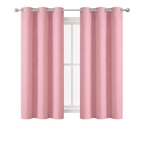 Pink Thermal Blackout Curtains (Pink / 38"W x 63"L (Pack of 2))