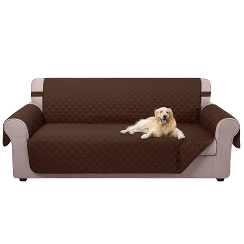 4 Seater Sofa Cover 91''Large Couch Cover (Brown/Brown / 91''sofa Xxl - Xxl Large)