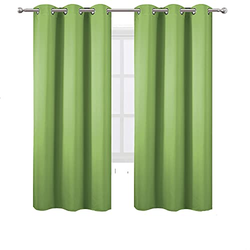 Light Green Thermal Blackout Curtains (Light Green / 42"W x 72"L (Pack of 2))