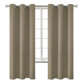Cocoa Room Darkening Curtains 72 Inch for Bedroom (Cocoa / 42"W x 72"L (Pack of 2))