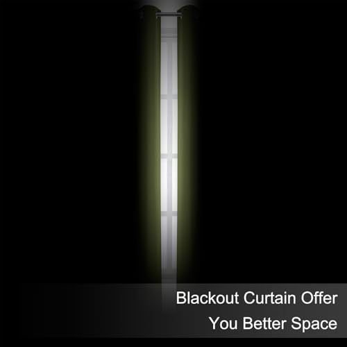 Blackout Curtains 52 x 120 Inch Long Olive Green Curtains Set of 2 Panels Room Darkening Curtains for Bedroom and Living Room (Olive Green / 52"W x 120"L (Pack of 2))
