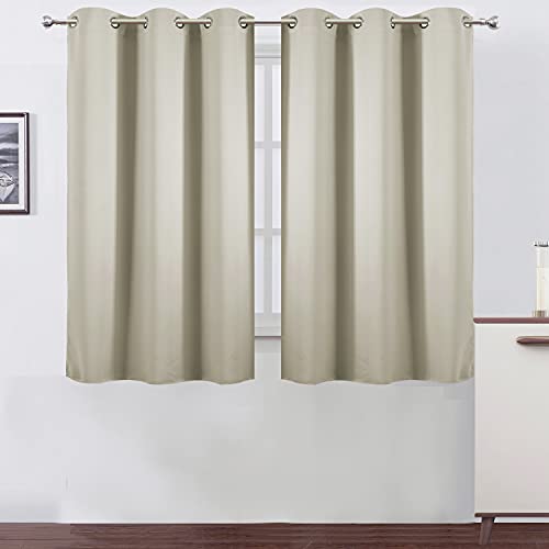 Light Beige Thermal Blackout Curtains (Light Beige / 38"W x 54"L (Pack of 2))