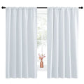 Greyish White Bedroom Curtain Panels (Greyish White / 52"W x 63"L (Pack of 2))