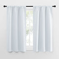 Greyish White Window Curtain Panels (Greyish White / 29"W x 50"L (Pack of 2))