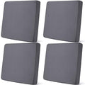 4 Pcs Stretch Cushion Covers (Dark Grey / Seat Cover)