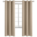 Sand Room Darkening Curtains 72 Inch for Bedroom (Sand / 42"W x 72"L (Pack of 2))