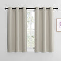 Modern Blackout Curtains Noise Reducing (Natural / 42"W x 40"L (Pack of 2))