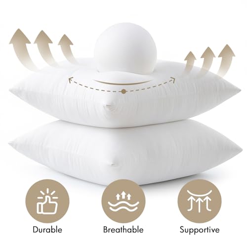 18x18 Pillow Inserts 4 Pack (18x18 Inch)