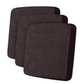 Leather Look Couch Cushion Covers Sofa Seat Slipcovers Sets Couches Furniture Protector for Sectional Armchair Loveseat Pets Kids Stretch Spandex Fabric (3 Cushion XL Sofa / 01 Chocolate)