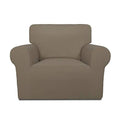 Super Stretch Chair Covers Fleece Couch Covers for Sofa Natural (Small Chair / Natural)