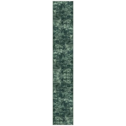 Abstract Runner Rug 3x16 Ft Washable Runners for Hallways (Dark Green / 3' x 16' (Rectangular))