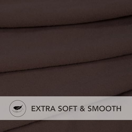 Super Stretch Sofa Slipcover (Medium-XL Oversized Loveseat / Chocolate)
