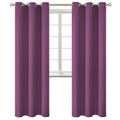 Eggplant Purple Blackout Curtains for Living Room 84 Inch (Eggplant Purple / 42"W x 84"L (Pack of 2))