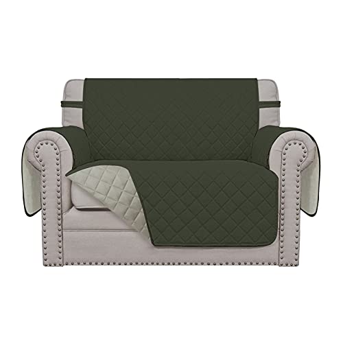 Reversible Couch Cover (Army Green/Beige / Small-XL Chair)