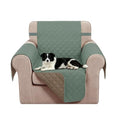 Reversible Recliner Chair Covers (Greyish Green/Taupe / 23'' Chair)