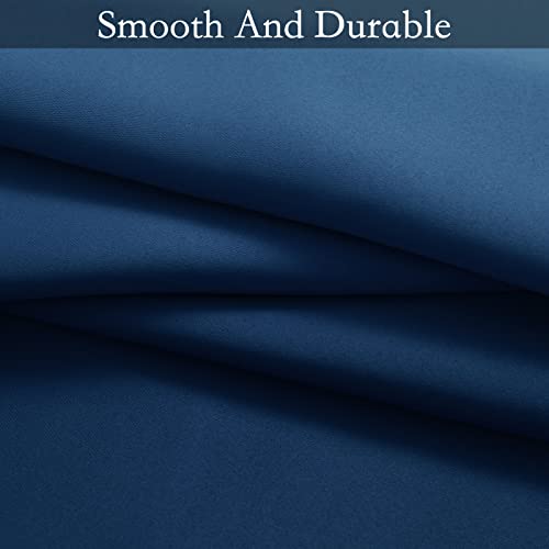 Blue to Grey White Ombre Room Darkening Curtains 72 Inch (52"W x 72"L (Pack of 2) / Blue to Grayish White)