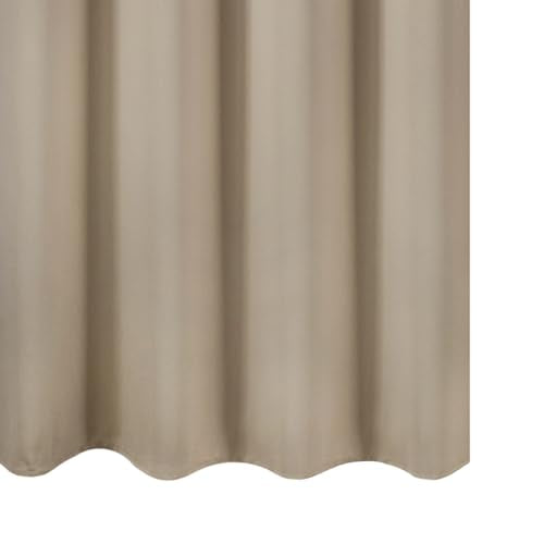 Khaki Blackout Curtains 52 x 63 Inch Length (Khaki / 52"W x 63"L (Pack of 2))