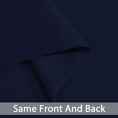 Navy Blue Room Darkening Curtains 84 inch Sliding Door Drapes (Navy Blue / 52"W x 84"L (Pack of 1))