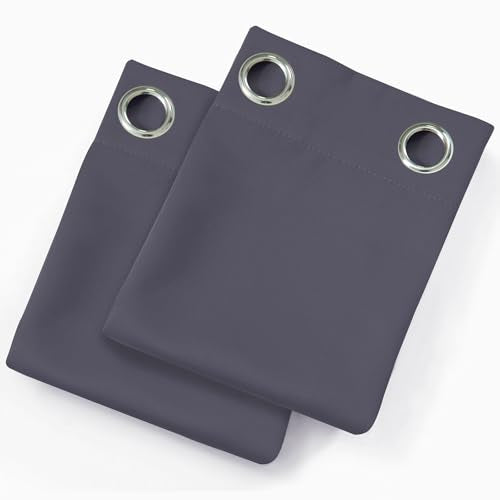 Blackout Curtains 40 x 63 inch (Grey / 40"W x 63"L (Pack of 2))
