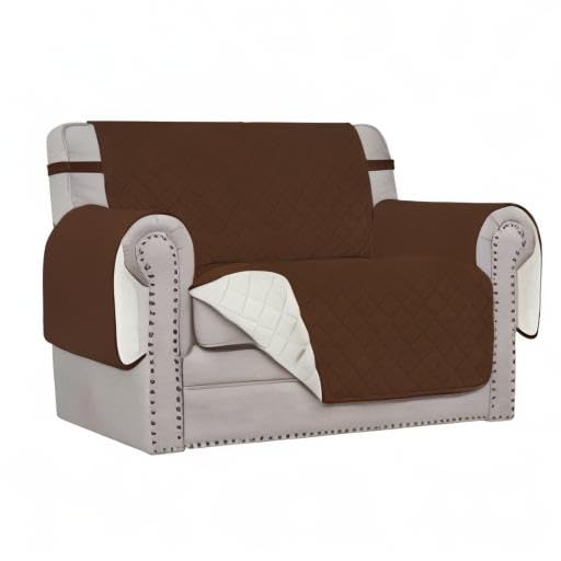 Reversible Couch Cover (Coffee/Ivory / Small-XL Chair)