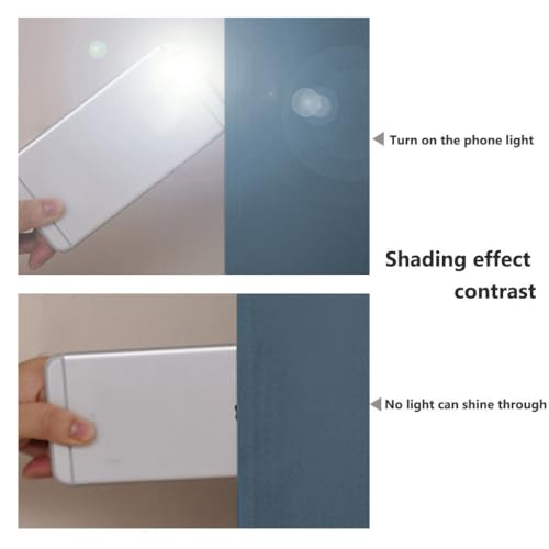 100% Blackout Blinds (Smoky Blue / 46"W x 102"L (Pack of 2))