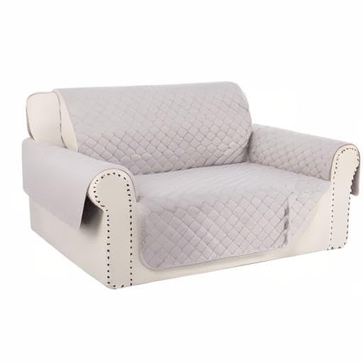 Loveseat Couch Cover for Dogs (Beige/Beige / Loveseat - Small (45"))